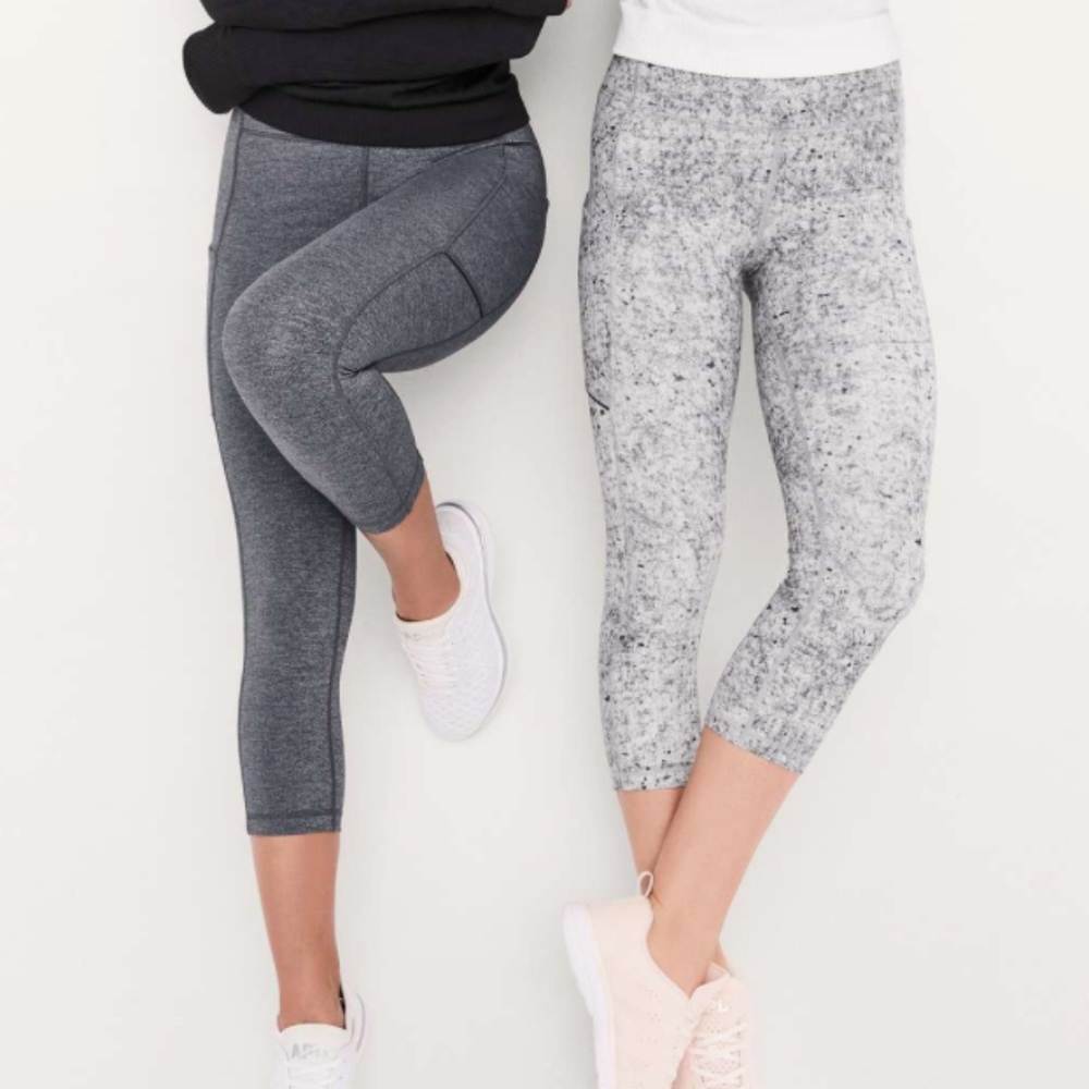 Grey Lululemon Cropped Leggings